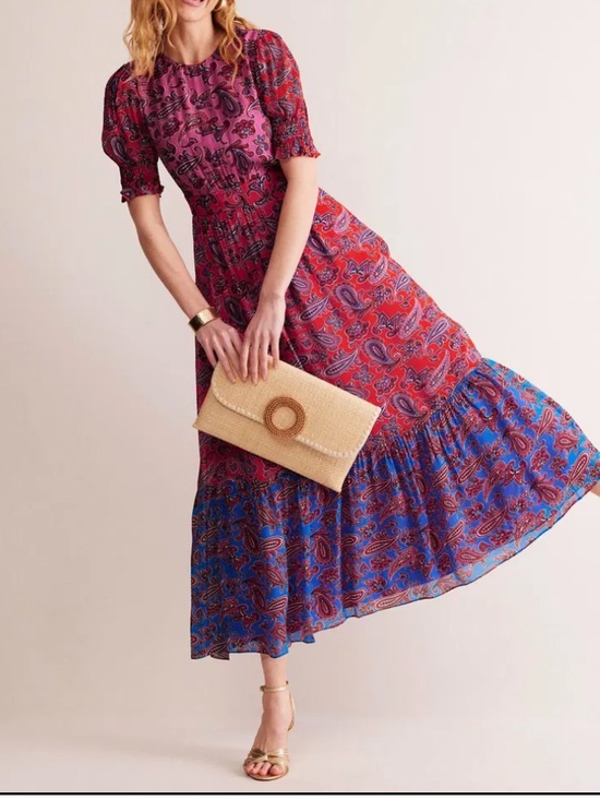 Boden Dresses & Skirts - Boden smocked cuff maxi dress
